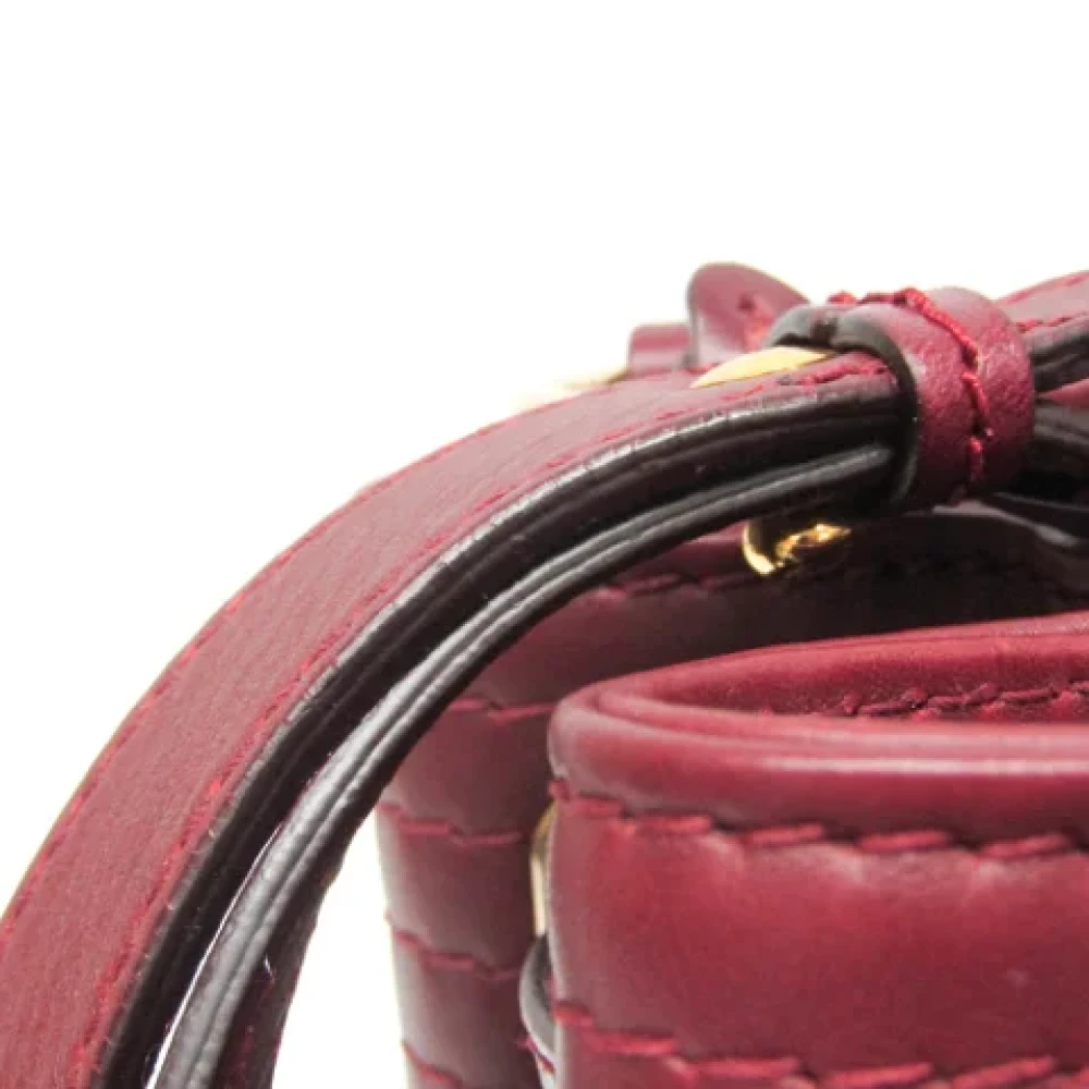 Salvatore Ferragamo Pre-owned Leather handbags Red Dames