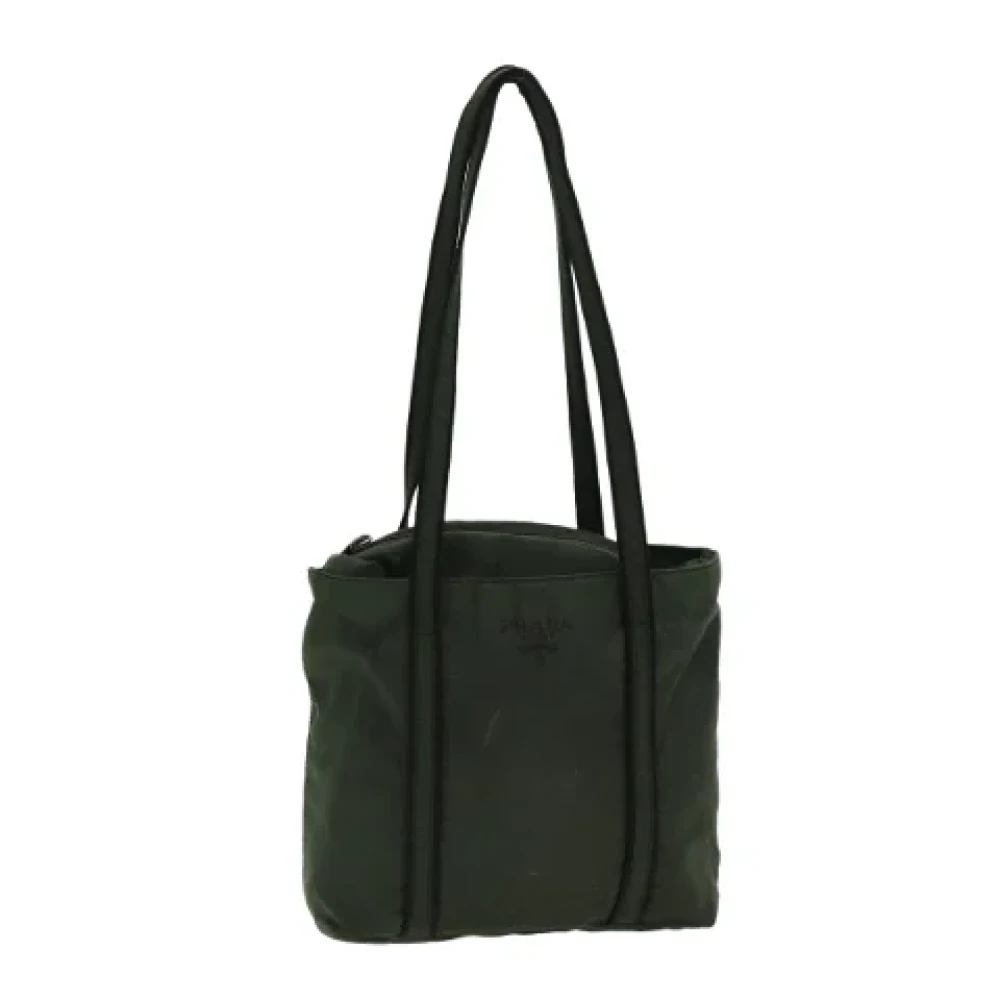 Prada Vintage Pre-owned Fabric prada-bags Green Dames