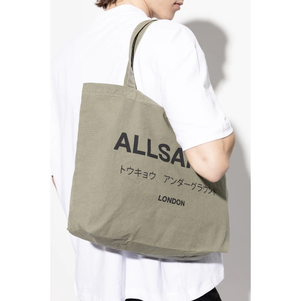 AllSaints Underground Shopper Bag Green Heren