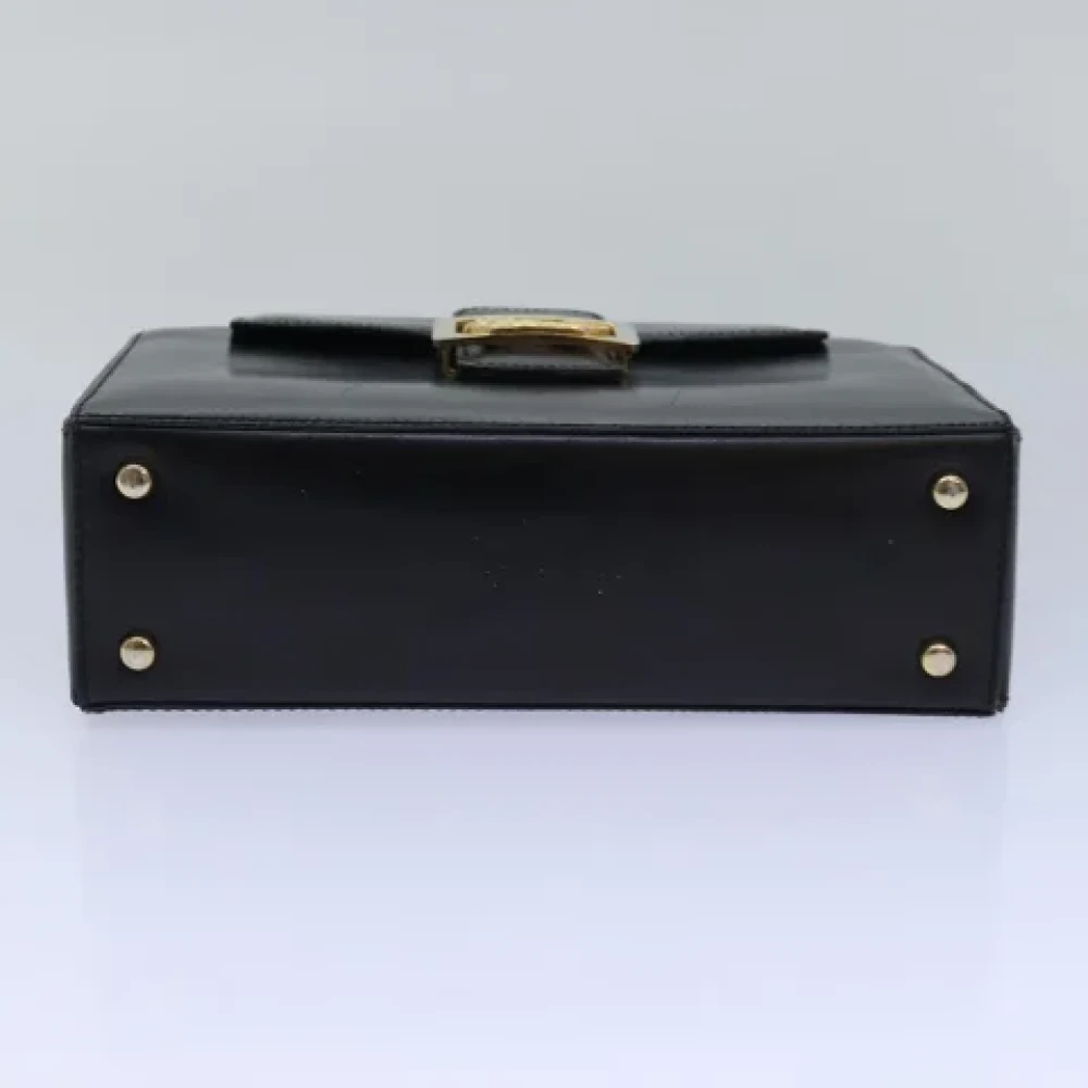 Celine Vintage Pre-owned Leather handbags Black Dames