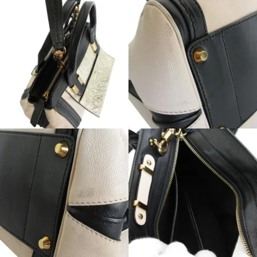 Chloé Pre-owned Leather handbags Beige Dames