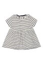 ivory-casual-short-sleeved-dress-with-blue-stripes
