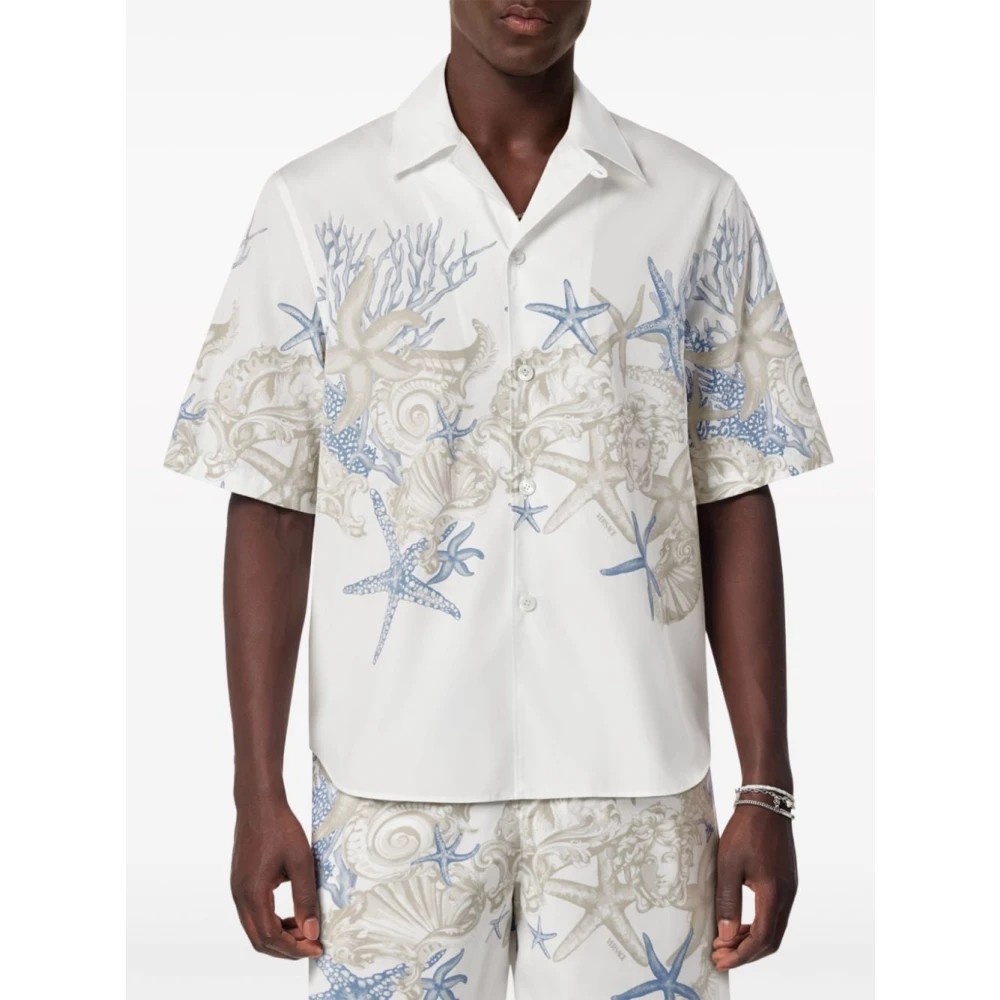 Versace Witte Shirts voor Mannen Aw24 White Heren