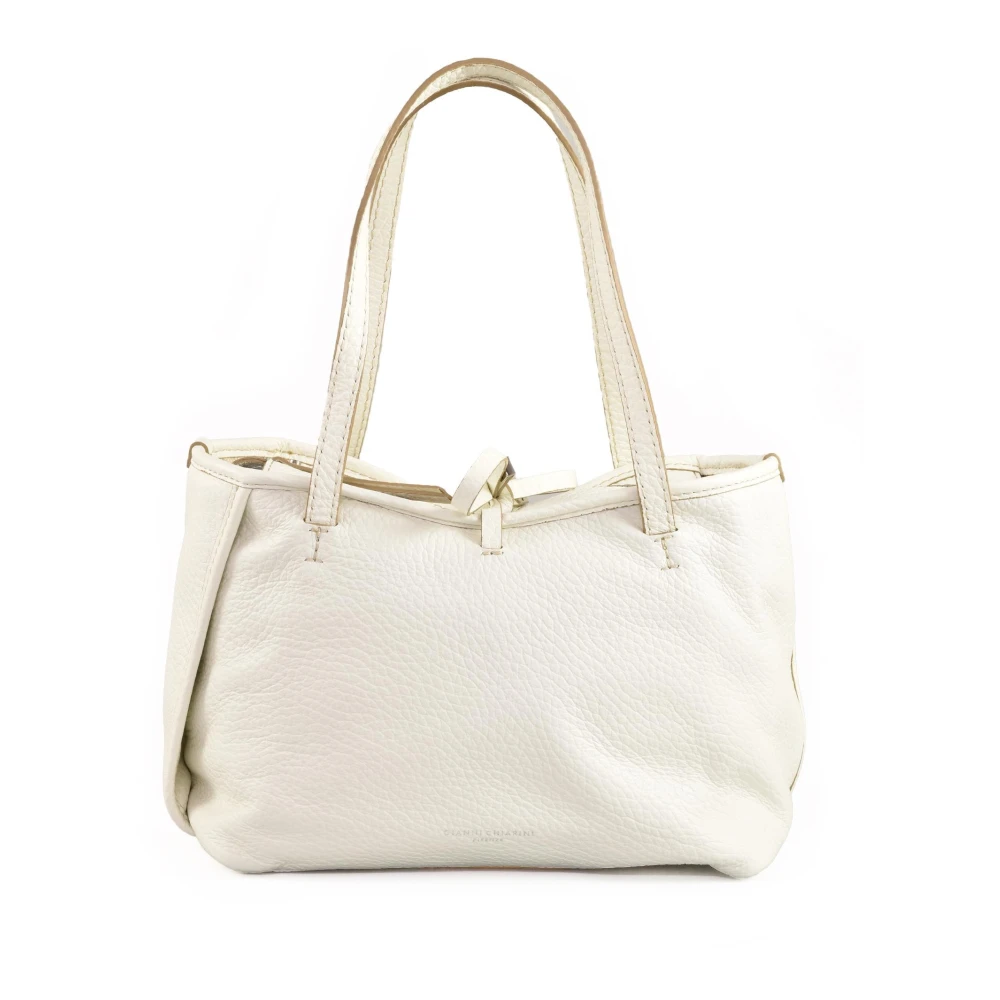 Gianni Chiarini Leren Handtas White Dames