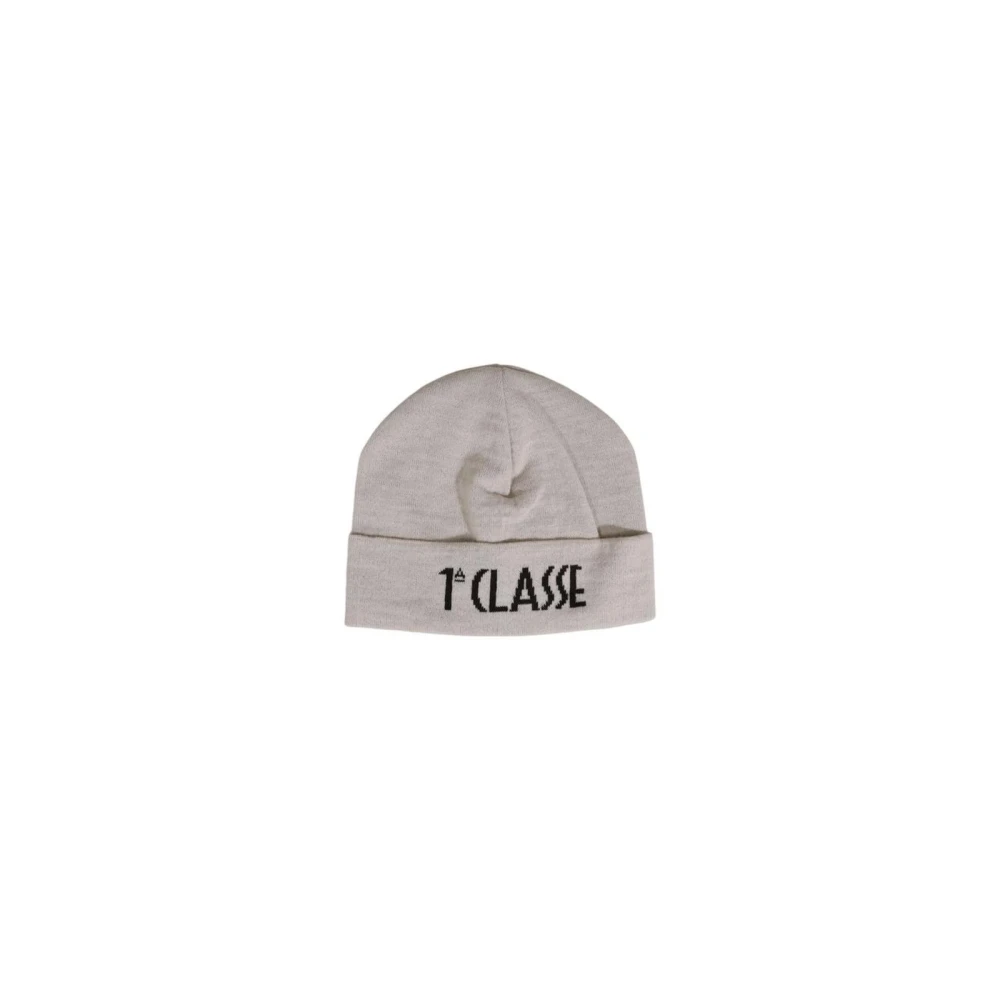 Alviero Martini 1a Classe Zachte Wol Beanie Hoed Stijlvol Gezellig Beige Dames