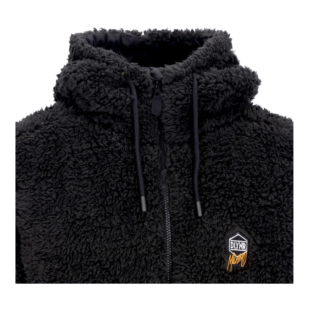 Dolly Noire Sherpa Zip Hoodie Graphite Gray Heren