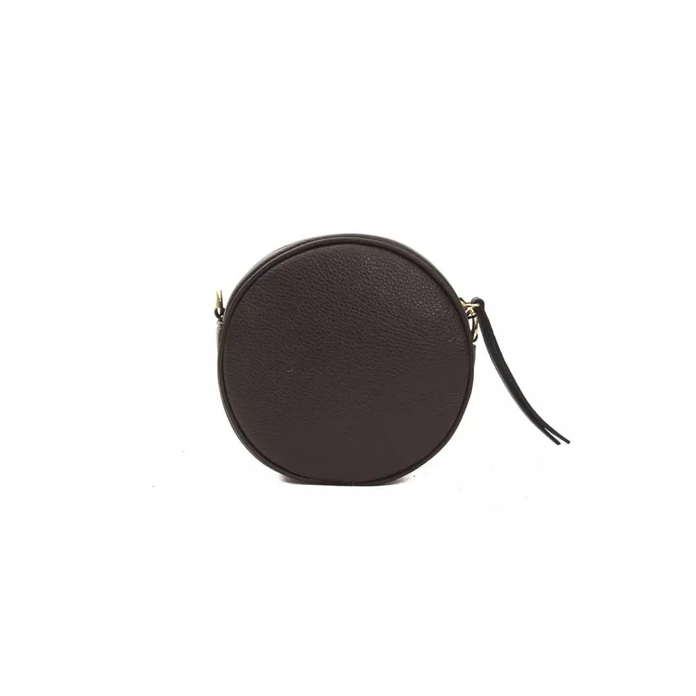 Pompei Donatella Luxe Leren Crossbody Tas Brown Dames