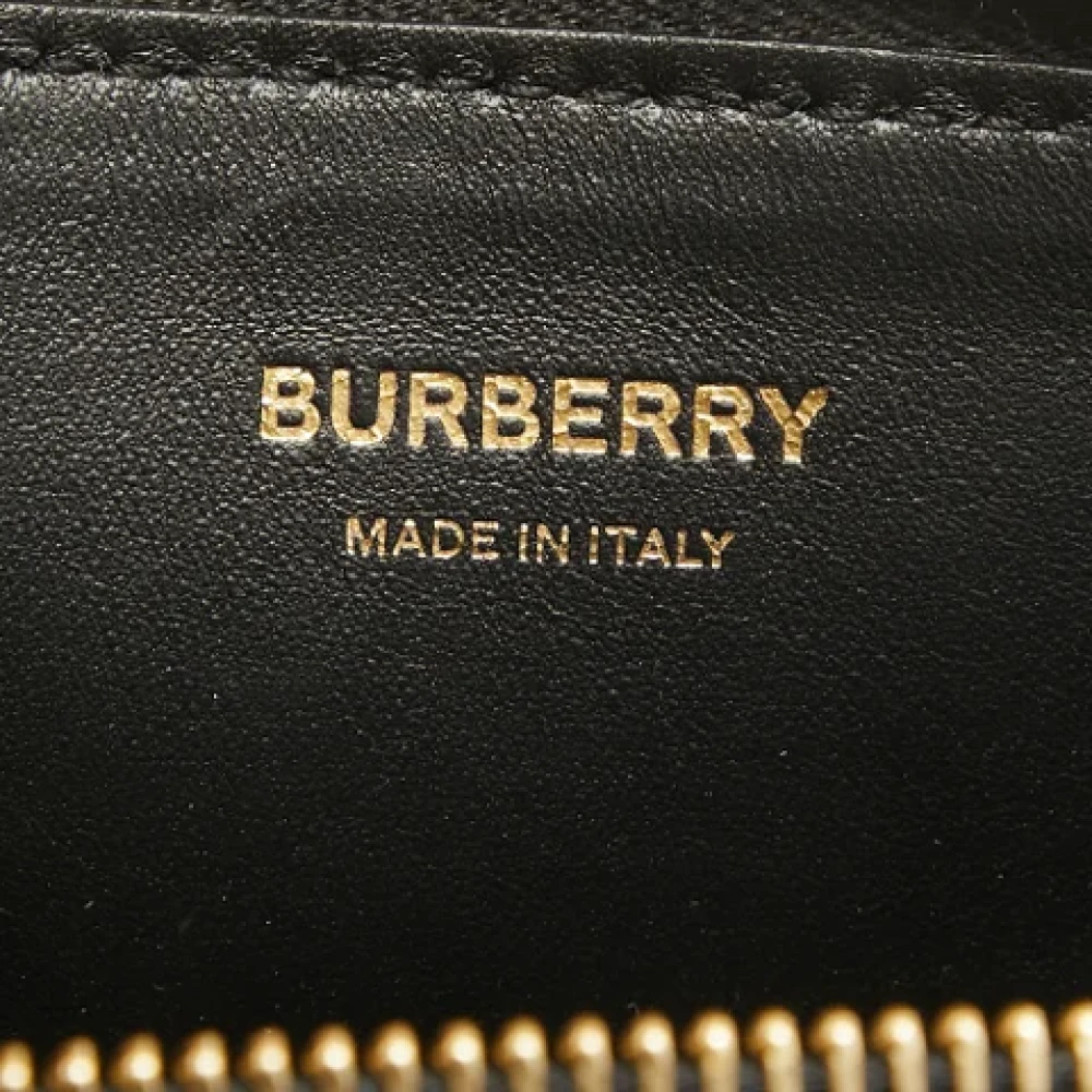 Burberry Vintage Pre-owned Leather shoulder-bags Black Dames