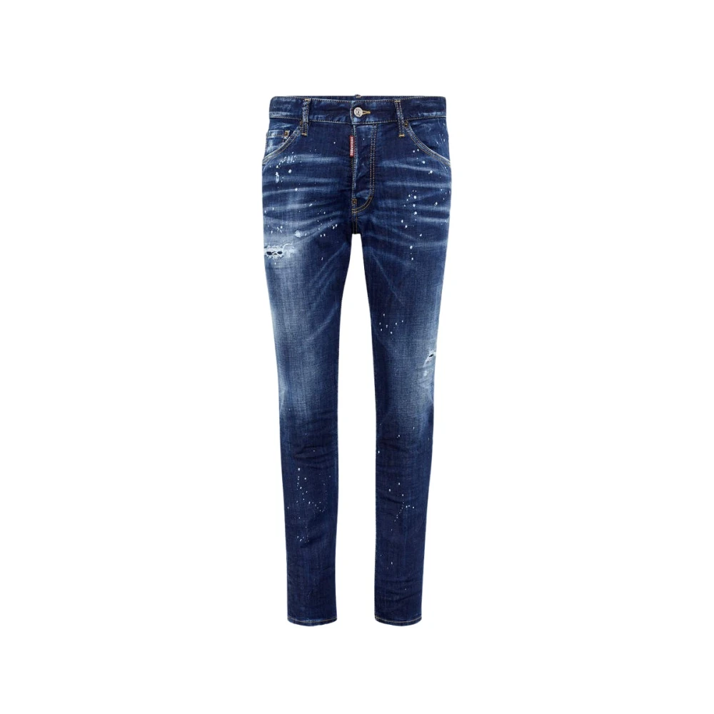 Dsquared2 5 Pocket Pants Blue Heren
