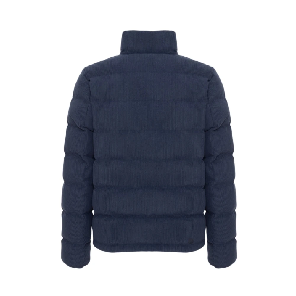 Colmar Blauwe Corduroy Waterdichte Winterjas Blue Heren