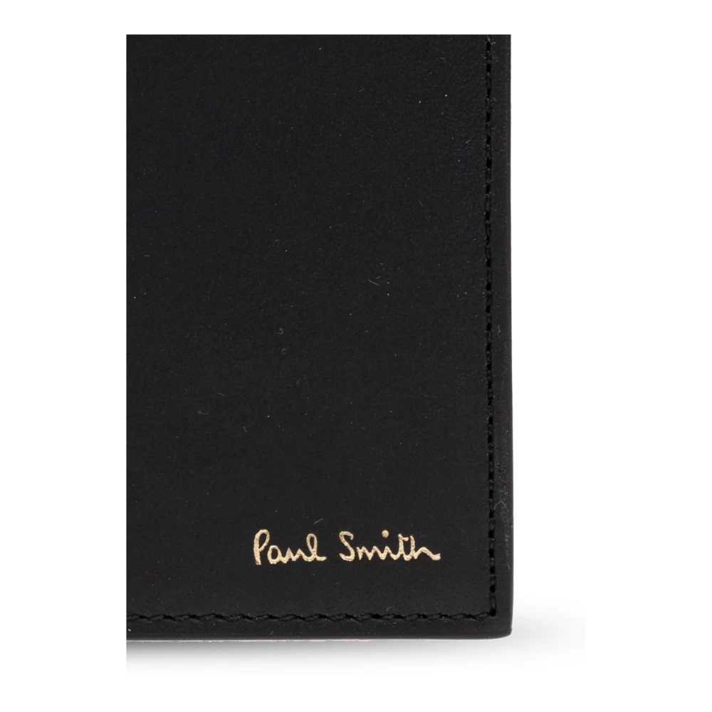 Paul Smith Opvouwbare portemonnee met logo Black Heren