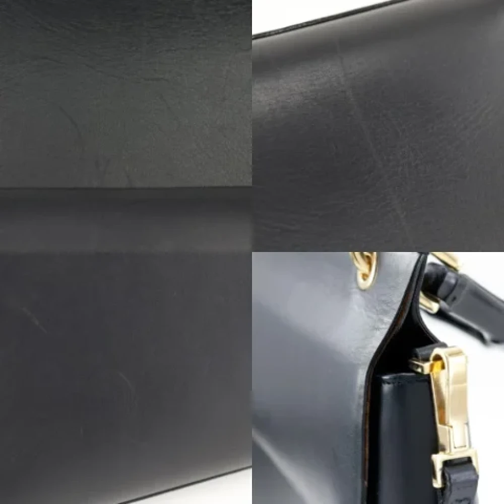 Gucci Vintage Pre-owned Leather gucci-bags Black Dames