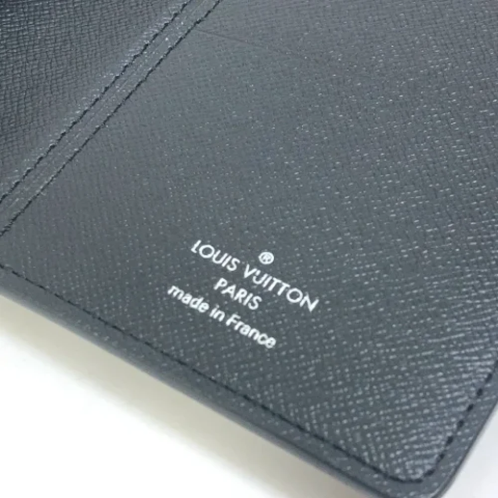 Louis Vuitton Vintage Pre-owned Fabric wallets Black Heren