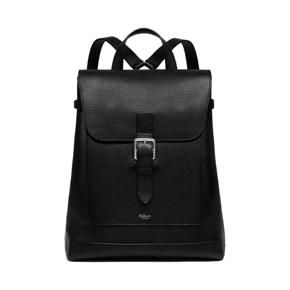 Mulberry Stijlvolle zwarte Chiltern-rugzak Black Heren
