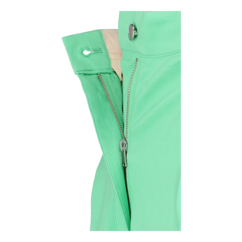 Rotate Birger Christensen Fluo Groene Stretch Viscosemix Broek Green Dames