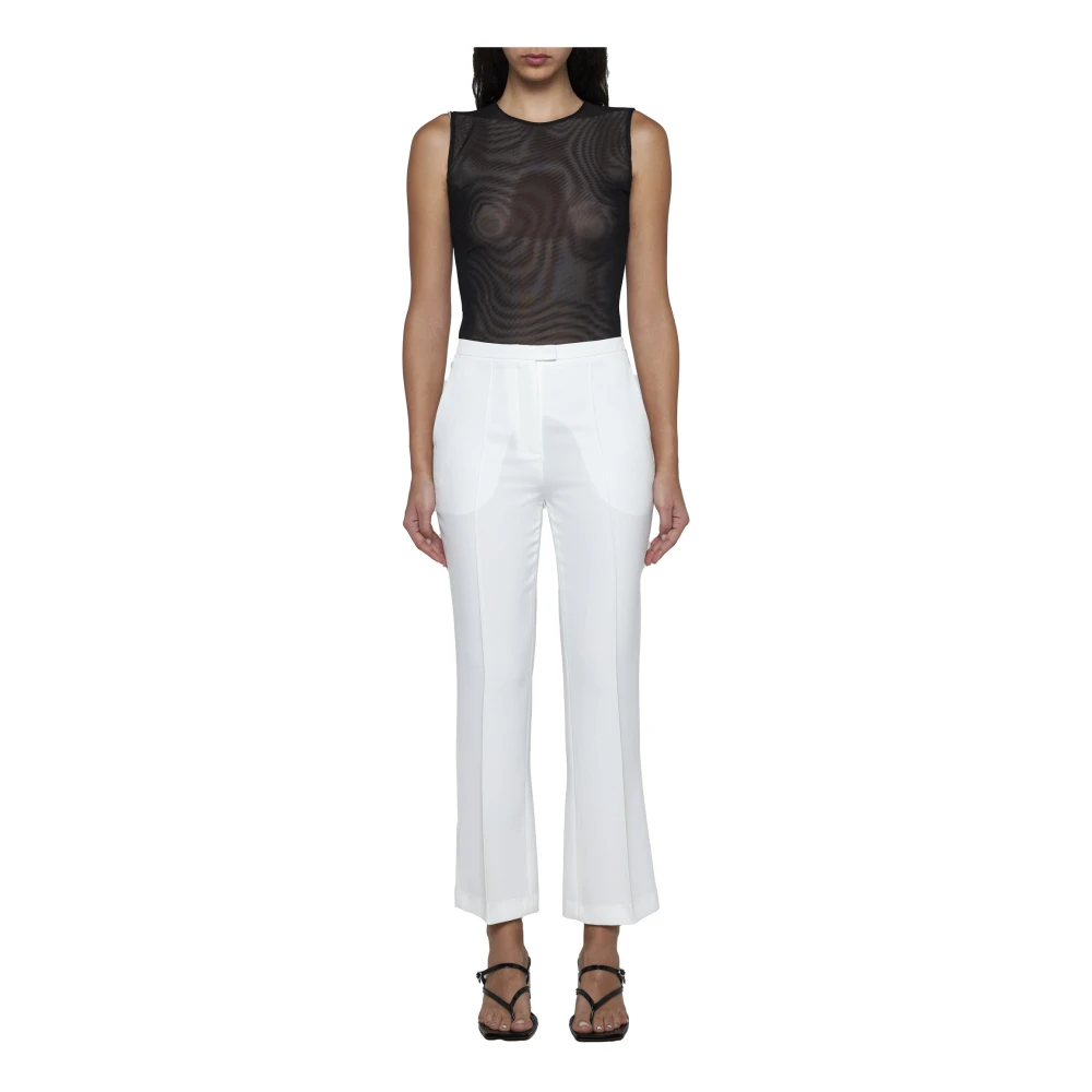 Blanca Vita Elegante Broek met Strik Detail White Dames