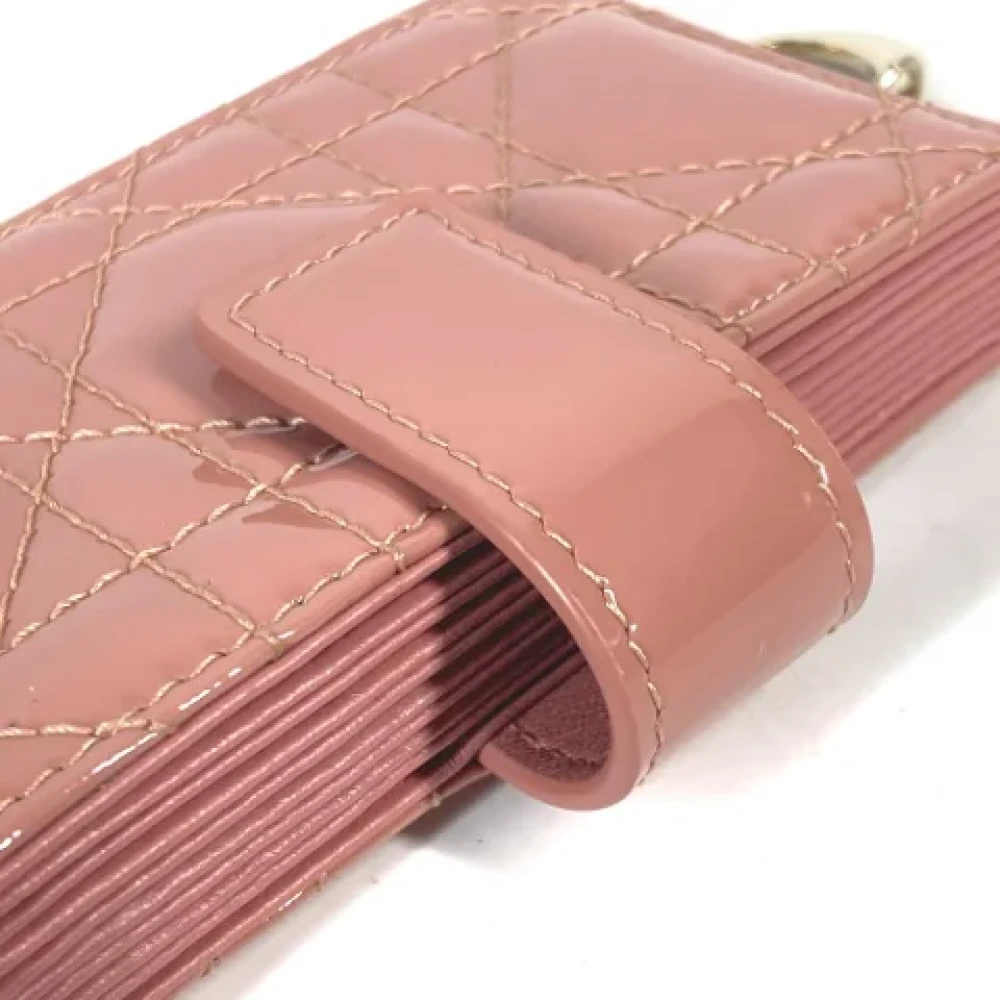 Dior Vintage Pre-owned Leather home-office Pink Dames