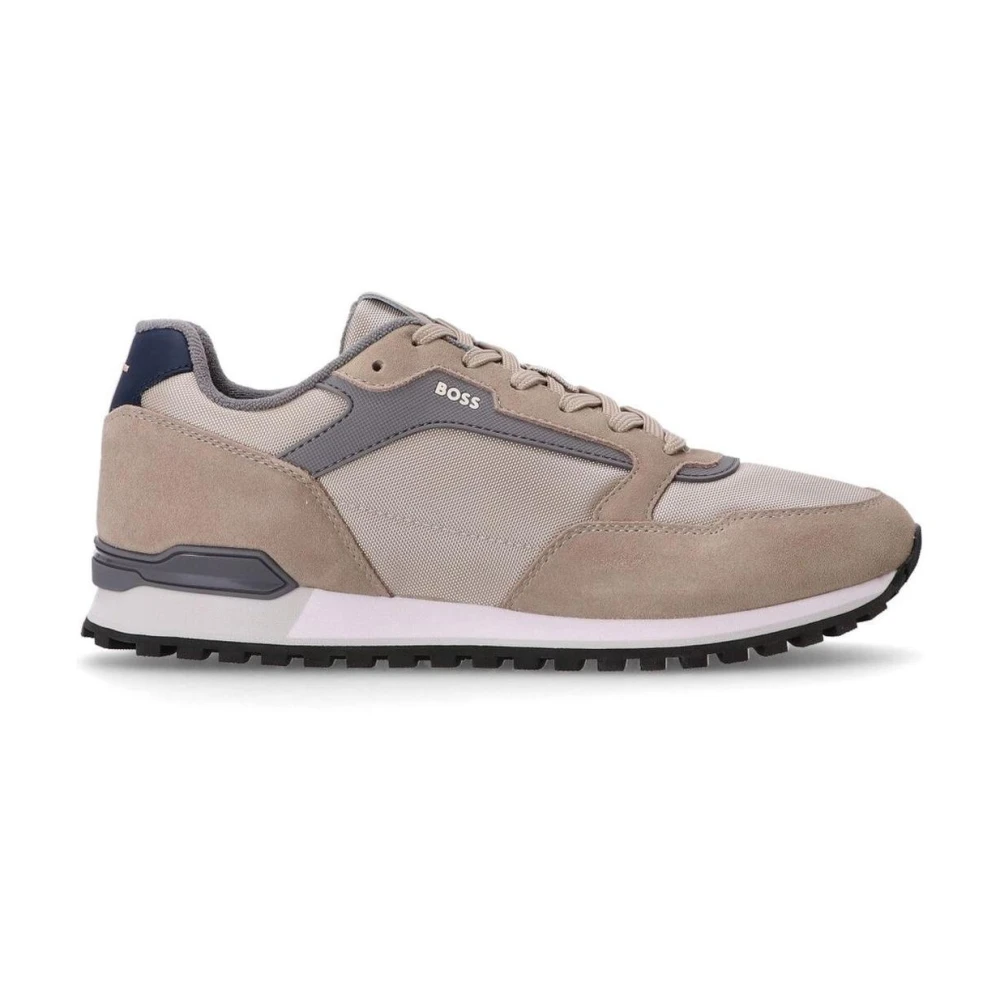 Hugo Casual Suède en Mesh Sneakers Heren Schoenen Veelkleurig Multicolor