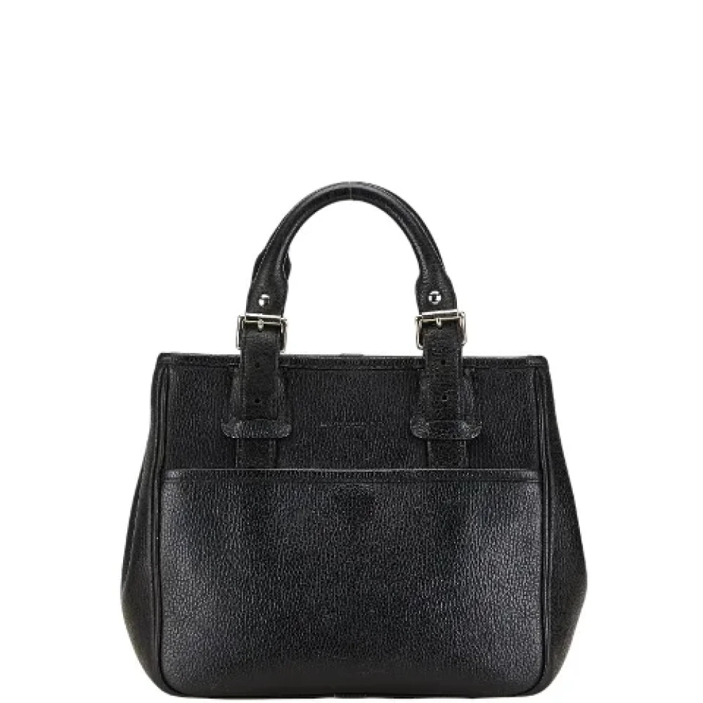 Burberry Vintage Pre-owned Leather handbags Black Dames