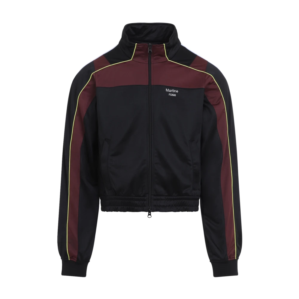 Martine Rose Mannelijk Zwart Jassen Heren, L, Polyester, Shrunken Track Jacket