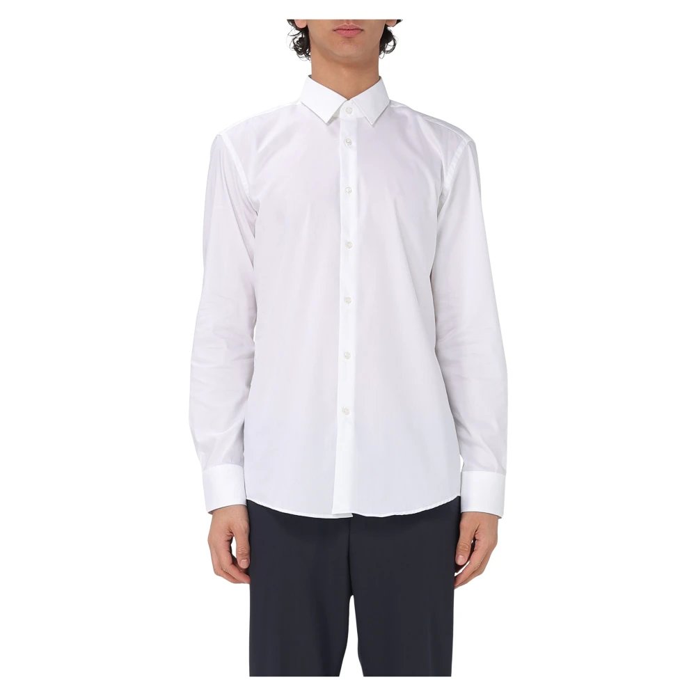 Hugo Boss Casual Herenoverhemd met Hank-detail White Heren