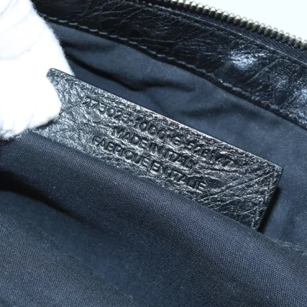 Balenciaga Vintage Pre-owned Leather clutches Black Dames