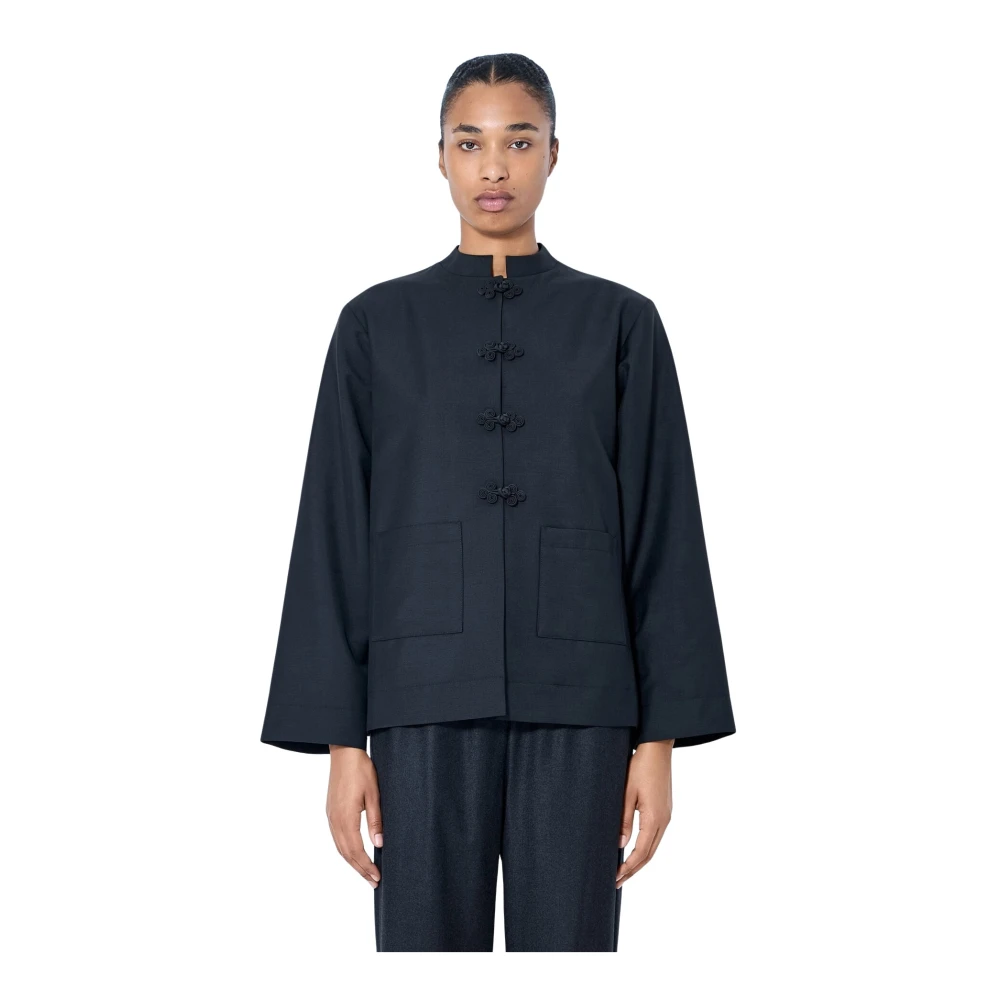 Róhe , Light Jackets, Female, Black, S, Pankou Closure Jacket - Image 3