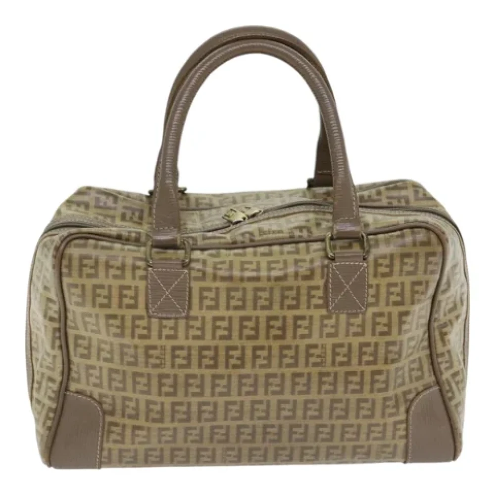 Fendi Vintage Pre-owned Canvas handbags Brown Dames