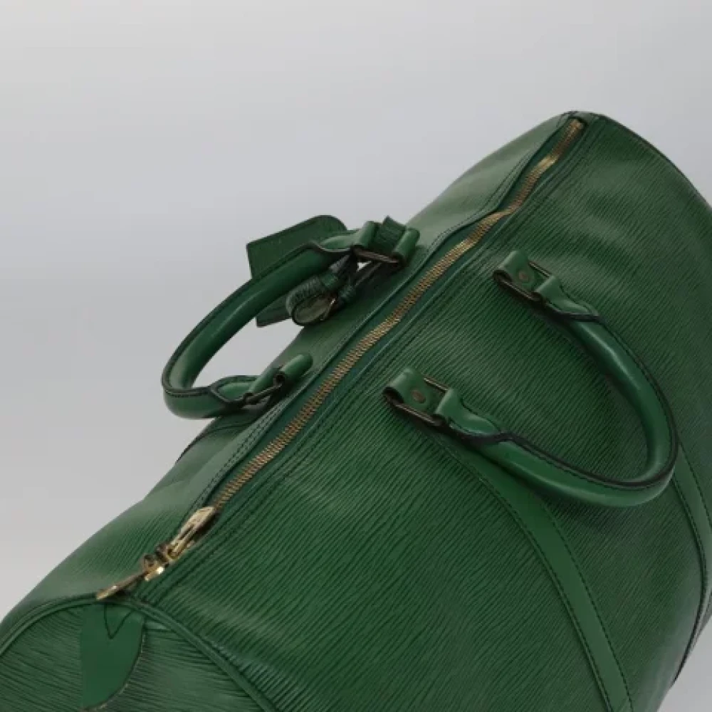 Louis Vuitton Vintage Pre-owned Leather travel-bags Green Dames