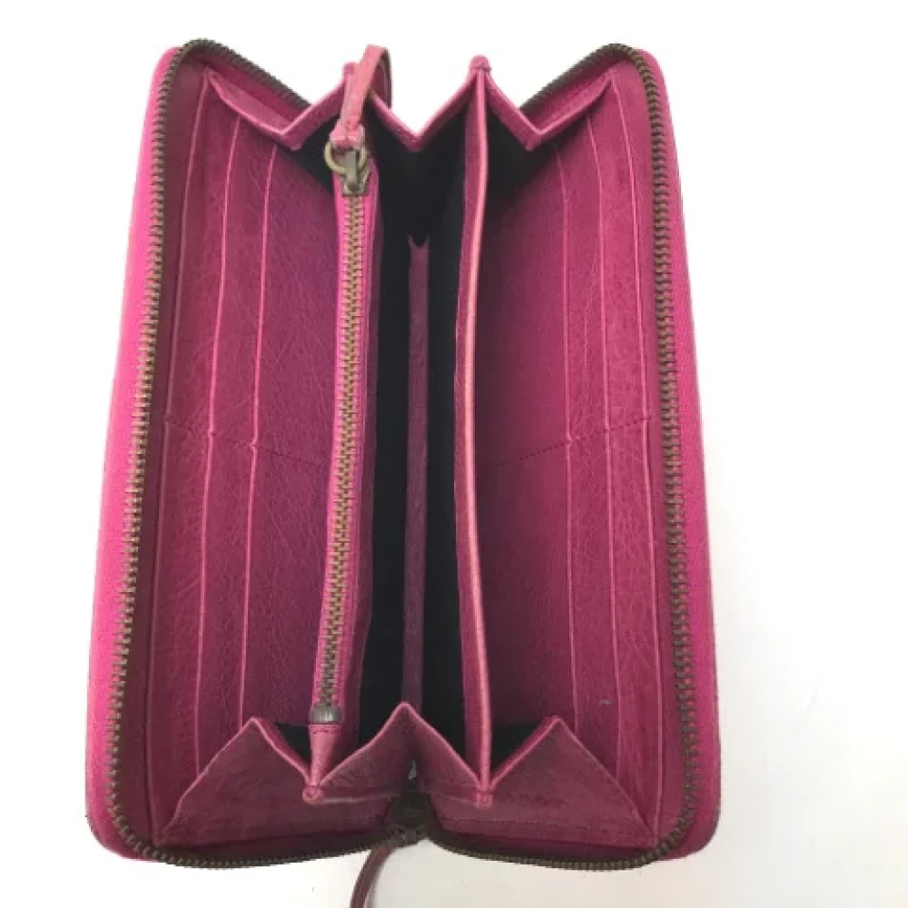 Balenciaga Vintage Pre-owned Leather wallets Pink Dames