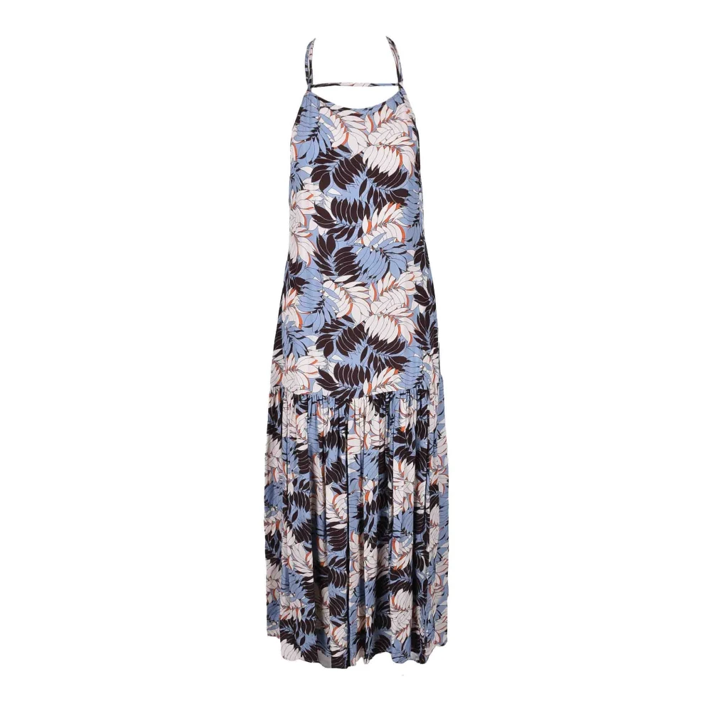 Weili Zheng Maxi Jurk Blue Dames