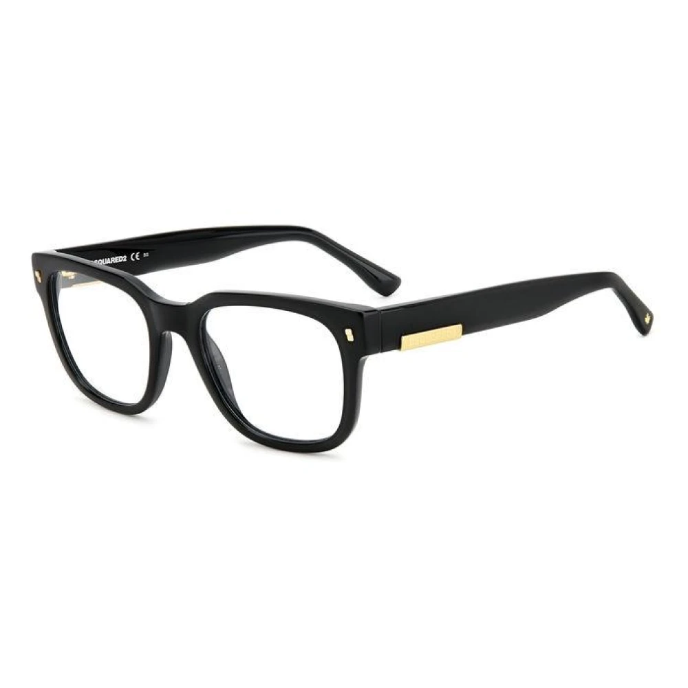 Dsquared2 Men's Black Glasses, 52 Mm, Retro Style Glasses