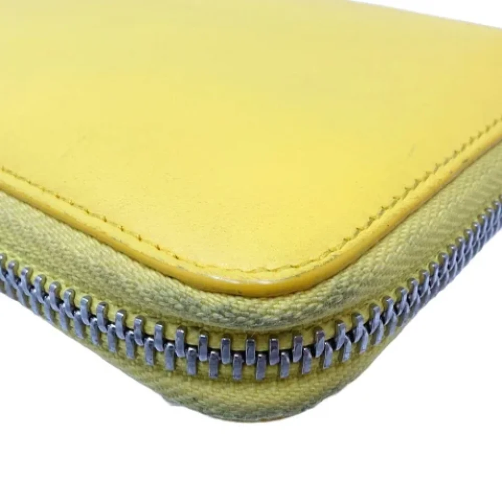 Loewe Pre-owned Leather wallets Yellow Dames