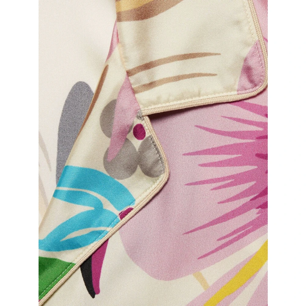 Gucci Zijden Overhemd met Bloemenprint Multicolor Dames