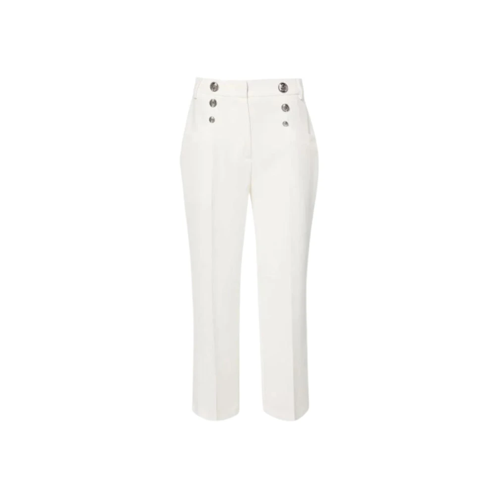 Liu Jo Women's White Cropped Trousers
