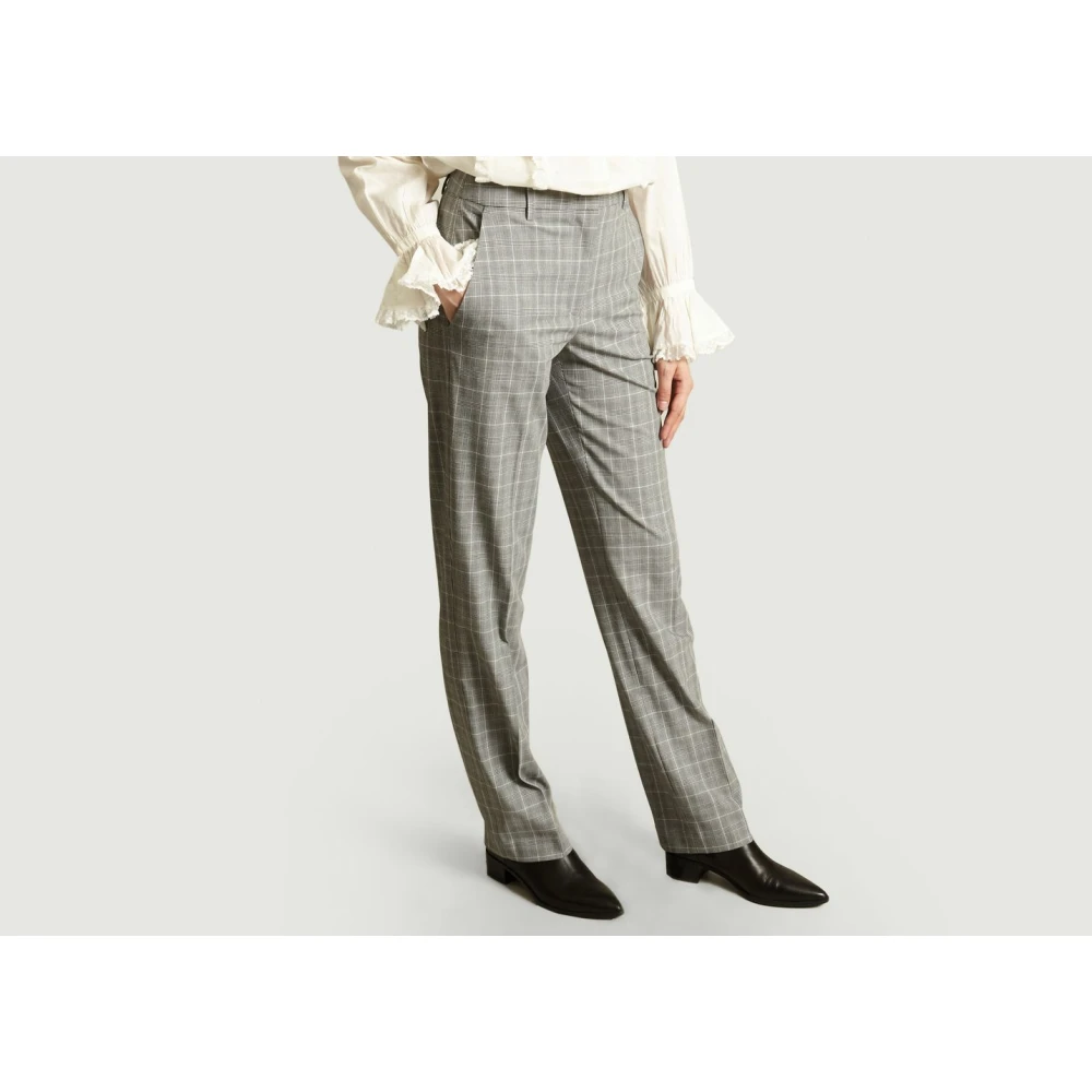 Essentiel Antwerp Grijze Prins van Wales Broek Gray Dames