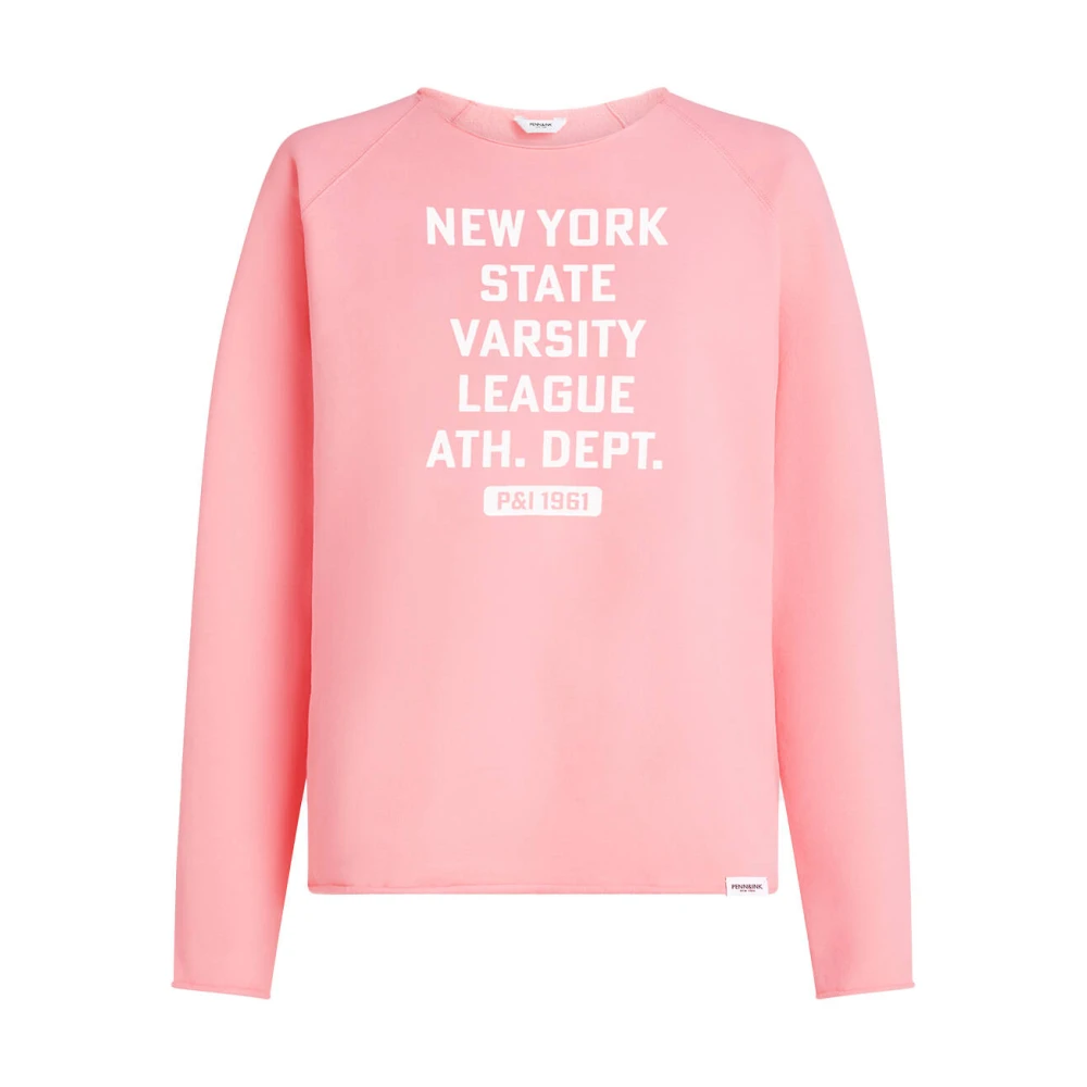 Penn&Ink N.Y Sweater Print Stijlvolle Sweatshirt Pink Dames