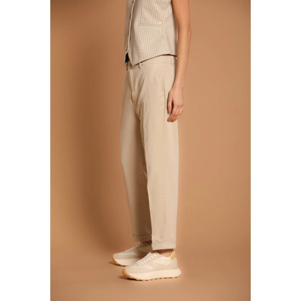 Mason's Gezellige Dames Chino Broek Winter 2024 Beige Dames