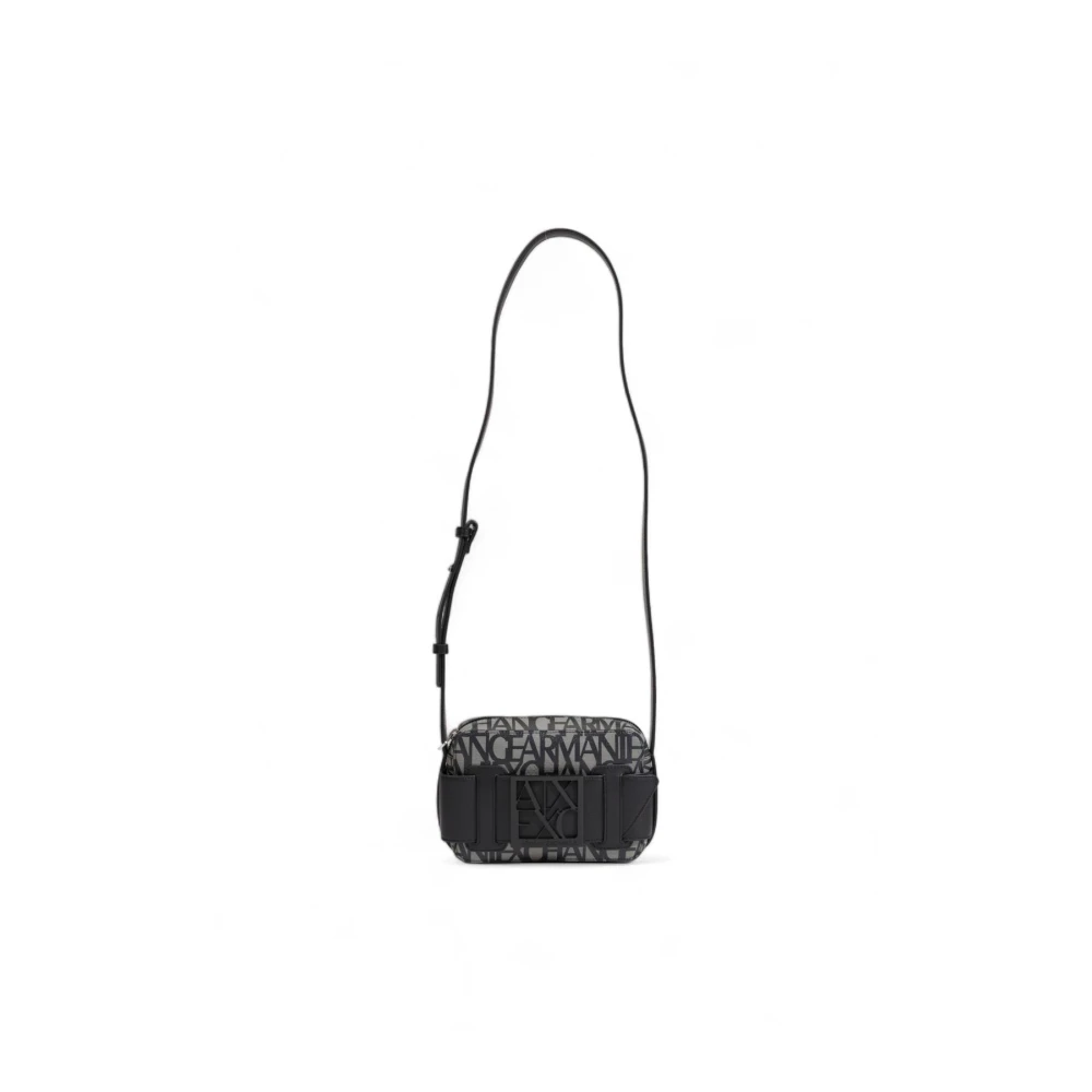 Armani Exchange Donna Nero Borsa A Tracolla Versatile Con Chiusura A Zip - Immagine 3