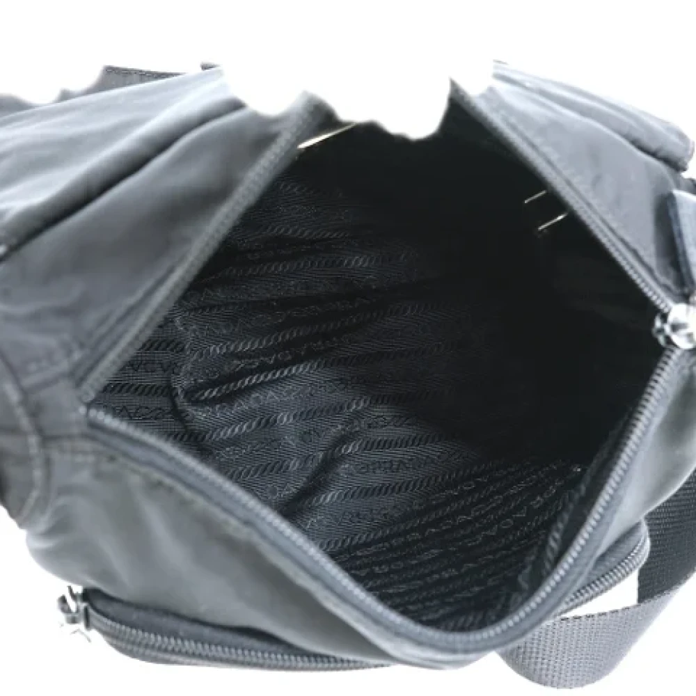 Prada Vintage Pre-owned Nylon shoulder-bags Black Dames