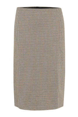 jupe-midi-a-carreaux-marron