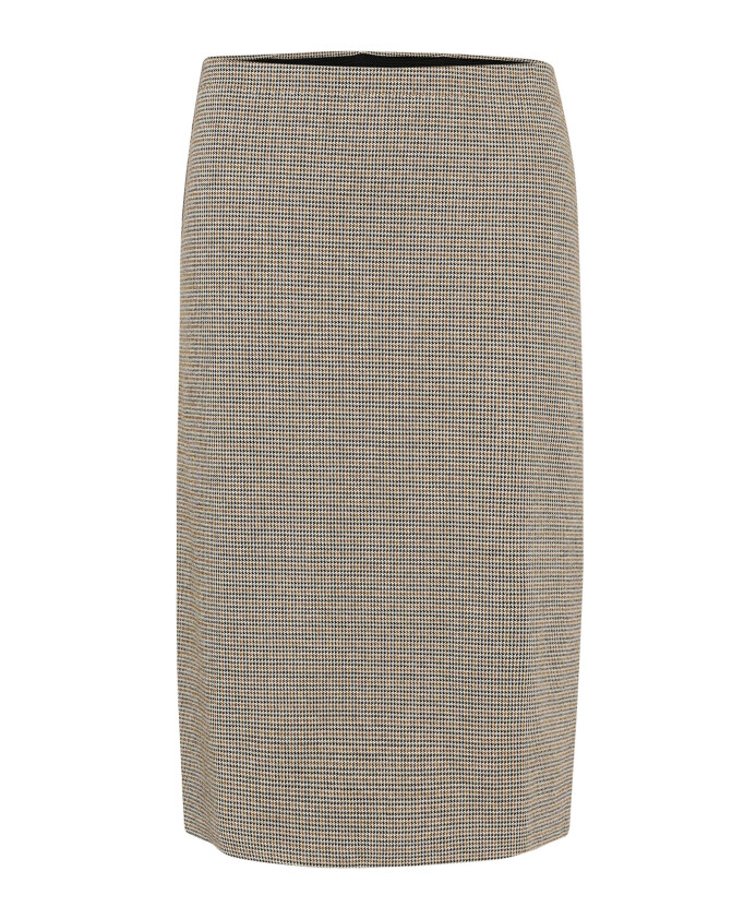 jupe-midi-a-carreaux-marron