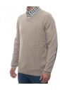 pull-col-en-v-avec-coudieres-fantaisie-tartan