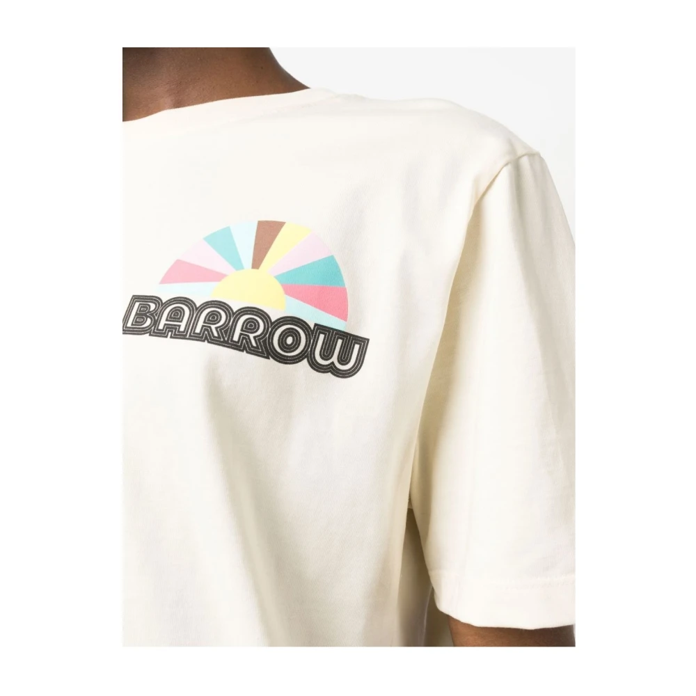 Barrow Klassiek T-shirt Bw004 Beige Heren