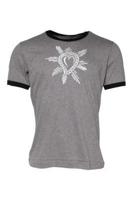 Grå Sacred Heart Crew Neck T-shirt