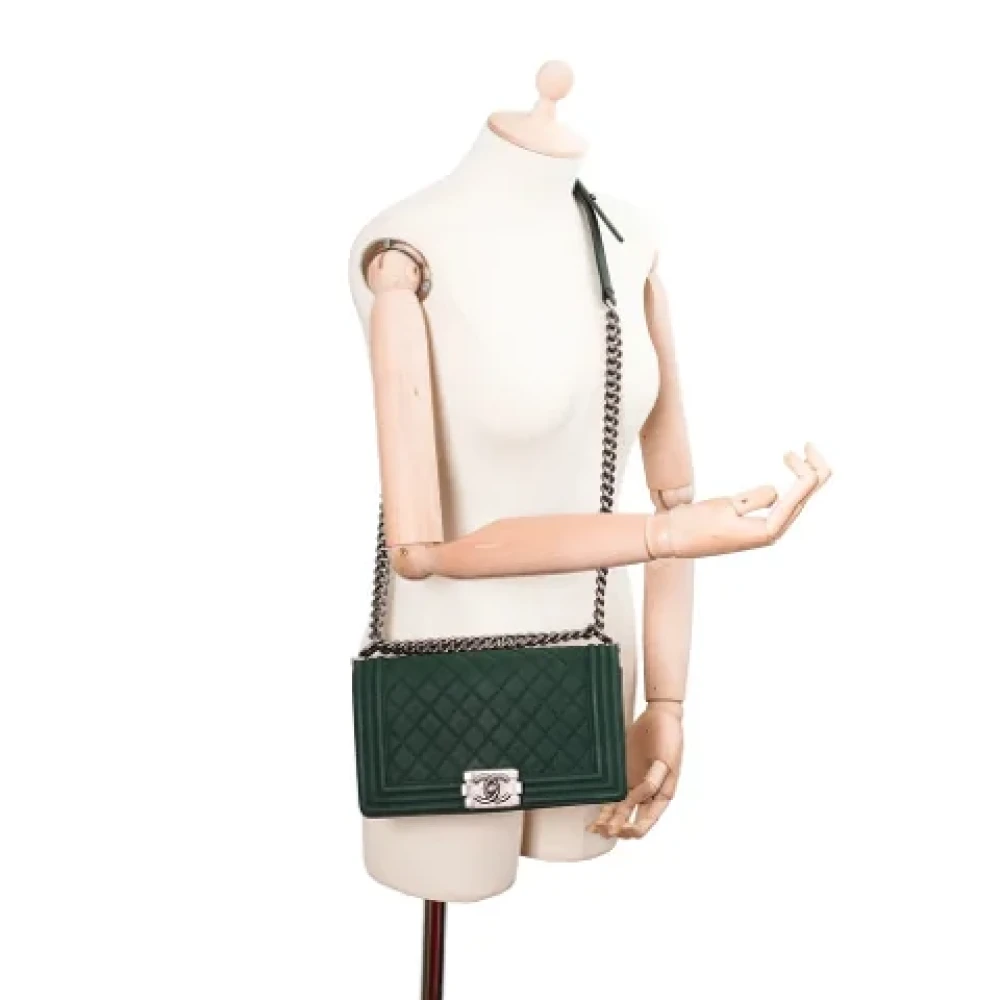 Chanel Vintage Pre-owned Leather chanel-bags Green Dames