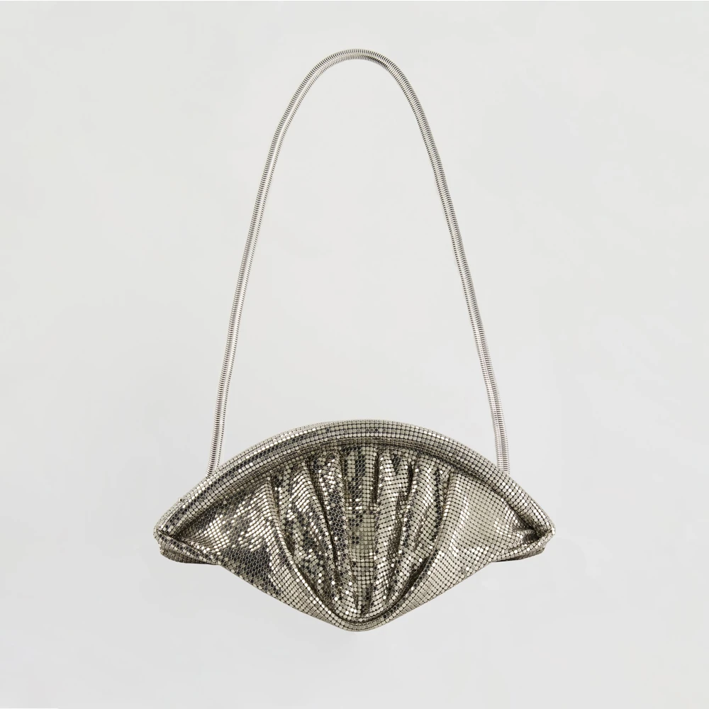 Paco Rabanne Metalen Mesh Clutch Lente-Zomer 2025 Gray Dames