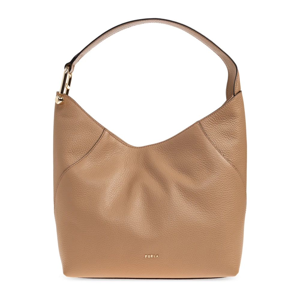 Furla Women's Brown Lara Medium Shoulder Bag - Shoulder Bags - One Size - Bags