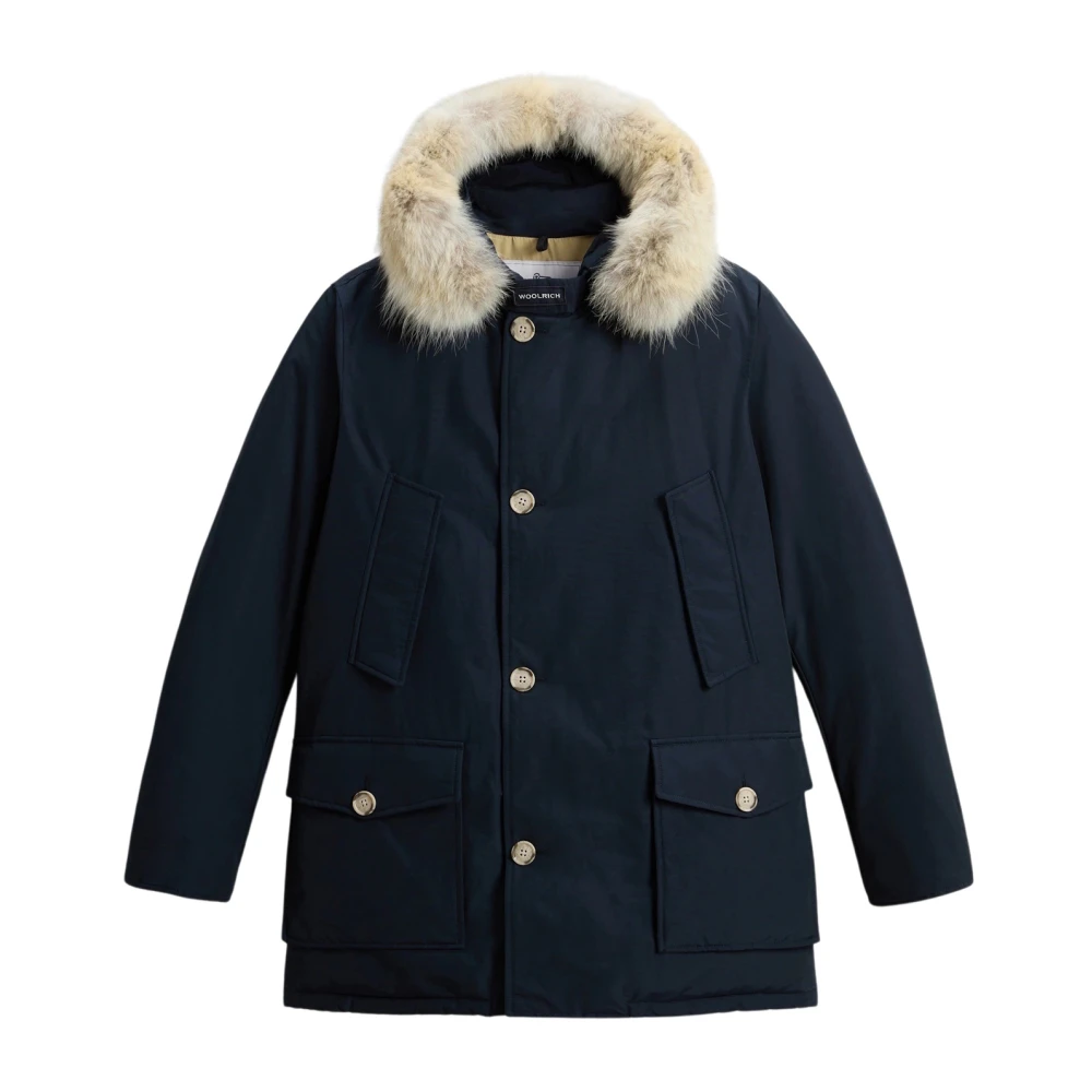Woolrich Arctic Parka met Bontinzet Blue Heren