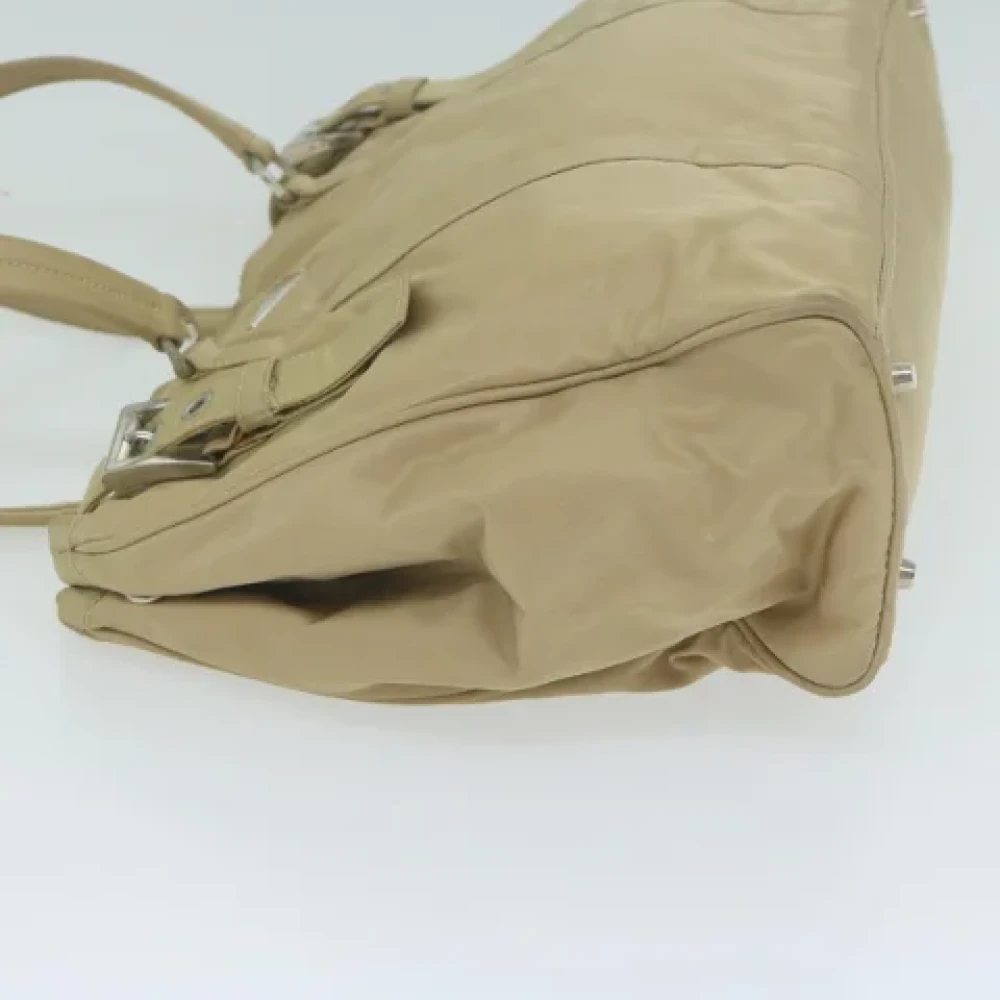Prada Vintage Pre-owned Nylon totes Beige Dames